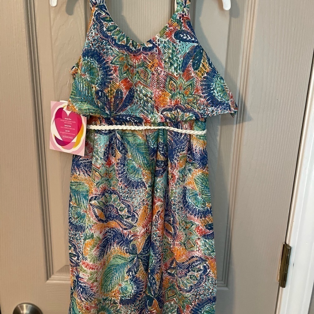 Youngland tropical print high low sundress. NWT - Picture 11 of 11